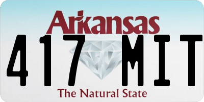 AR license plate 417MIT
