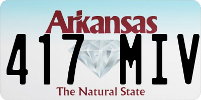 AR license plate 417MIV