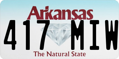 AR license plate 417MIW