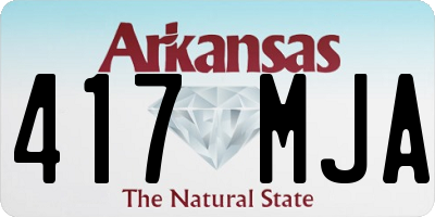 AR license plate 417MJA