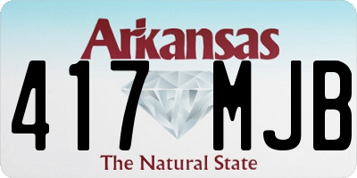 AR license plate 417MJB