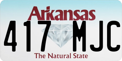 AR license plate 417MJC