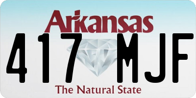 AR license plate 417MJF