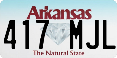 AR license plate 417MJL