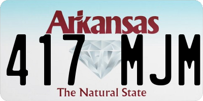 AR license plate 417MJM