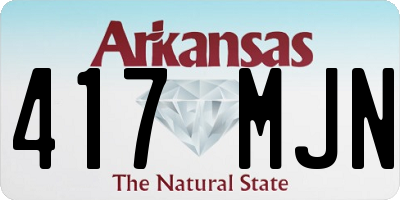 AR license plate 417MJN