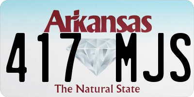 AR license plate 417MJS