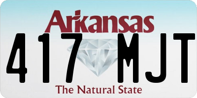 AR license plate 417MJT