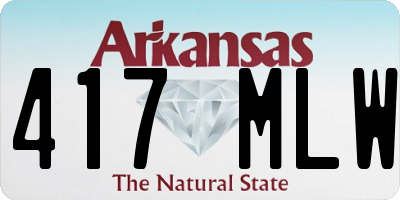 AR license plate 417MLW