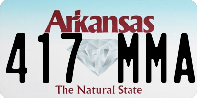 AR license plate 417MMA