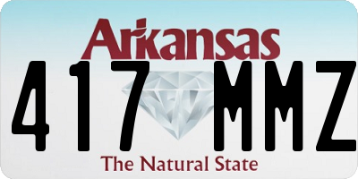 AR license plate 417MMZ