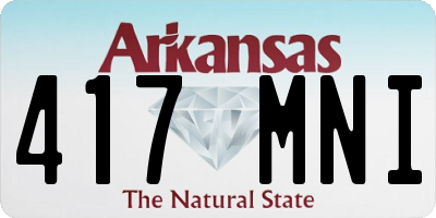 AR license plate 417MNI