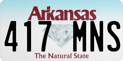 AR license plate 417MNS