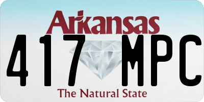 AR license plate 417MPC