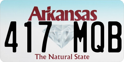 AR license plate 417MQB