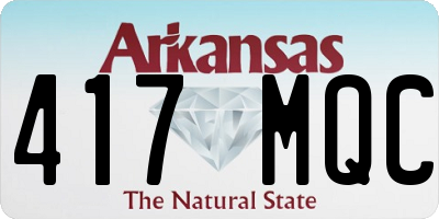 AR license plate 417MQC