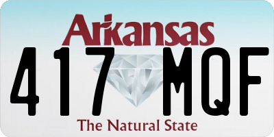 AR license plate 417MQF
