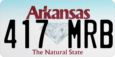 AR license plate 417MRB