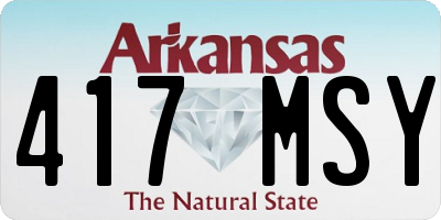 AR license plate 417MSY
