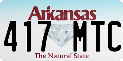 AR license plate 417MTC
