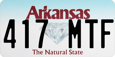 AR license plate 417MTF