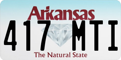 AR license plate 417MTI
