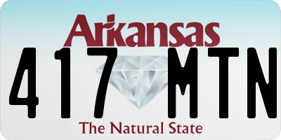 AR license plate 417MTN