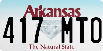 AR license plate 417MTO