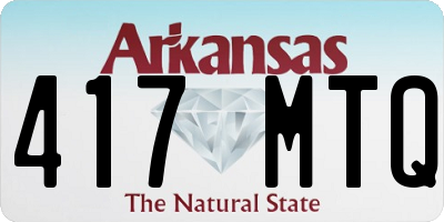 AR license plate 417MTQ