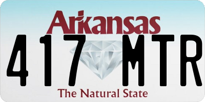 AR license plate 417MTR