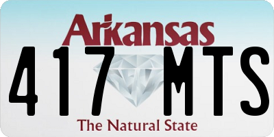 AR license plate 417MTS