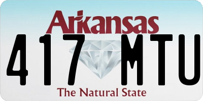 AR license plate 417MTU
