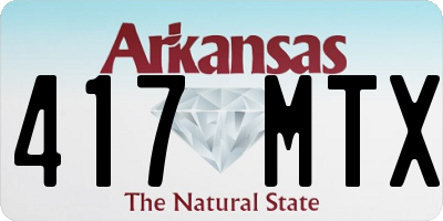 AR license plate 417MTX