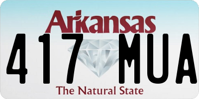 AR license plate 417MUA