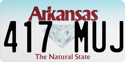 AR license plate 417MUJ