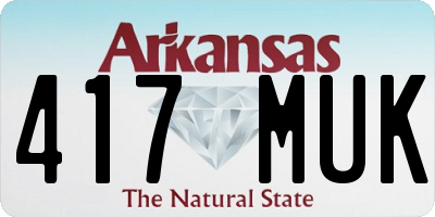 AR license plate 417MUK