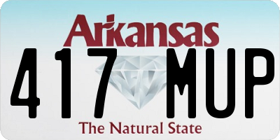 AR license plate 417MUP