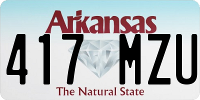AR license plate 417MZU