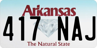 AR license plate 417NAJ