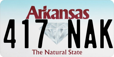 AR license plate 417NAK