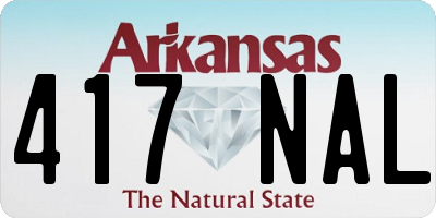 AR license plate 417NAL