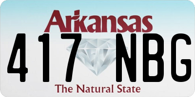 AR license plate 417NBG