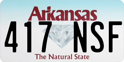 AR license plate 417NSF