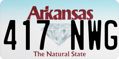 AR license plate 417NWG