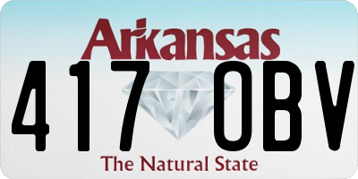 AR license plate 417OBV