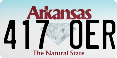 AR license plate 417OER