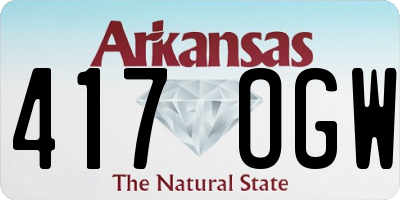 AR license plate 417OGW