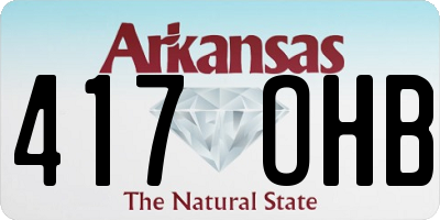 AR license plate 417OHB