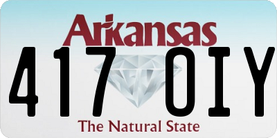 AR license plate 417OIY