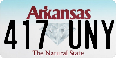 AR license plate 417UNY